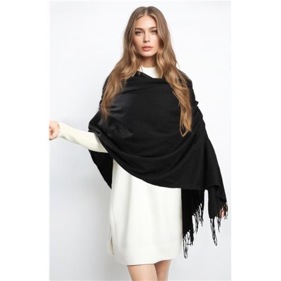Women Winter Scarf Pashmina Shawl Wrap Cashmere Feel Blanket Scarf Warm Soft - Picture 7 of 8